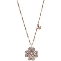 Emporio Armani Damen-Kette aus 925er Silber mit Zirkonia - Moderne Kette aus 925er Silber in roségold mit funkelnden Zirkonia-Steinen, ideal für jeden Anlass und ein perfektes Geschenk.