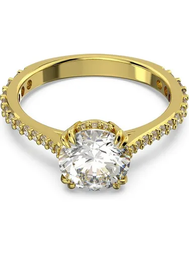 Swarovski Fingerring Stilla Round Cocktailring 5642617 in gold von Swarovski