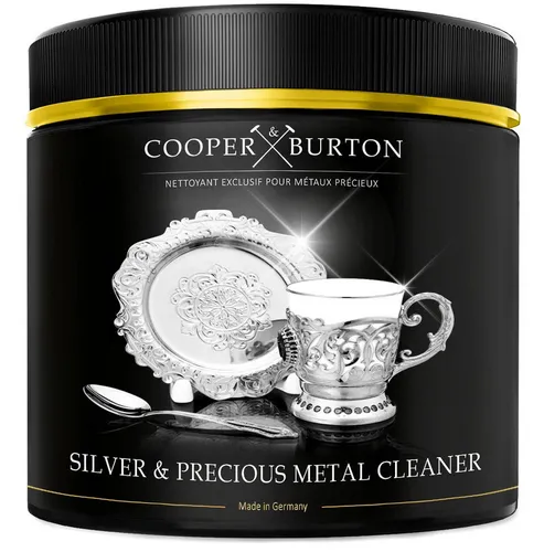 Cooper&Burton Silberreinigung Reinigungsmittel - Effektiver Silberreiniger für strahlenden Glanz - Allzweckreiniger mit kratzfreier Formel zur Entfernung von Anlaufen und Politur für Schmuck. Schützt und revitalisiert Gold, Diamanten und Edelsteine für langanhaltenden Glanz.
