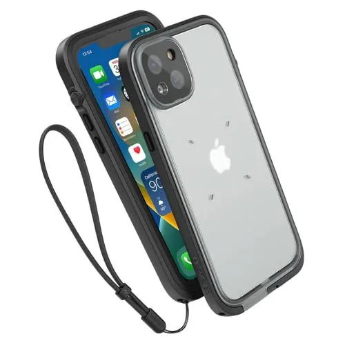 Catalyst Total Protection wasserdichte Hülle iPhone 14 Plus, Wasserdicht bis 10m, Stoßfest, Kratzfest, Fallschutz, ideal zum Tauchen, Wandern, Schnorcheln - Schwarz