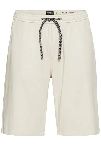 camel active Herren Bermuda Shorts Beige mit elastischem Bund - Herren-Shorts im Relaxed Fit für hohen Tragekomfort, aus 4-Wege-Stretchmaterial für optimale Bewegungsfreiheit und individuelle Farbgebung durch Garment-Dye-Verfahren.