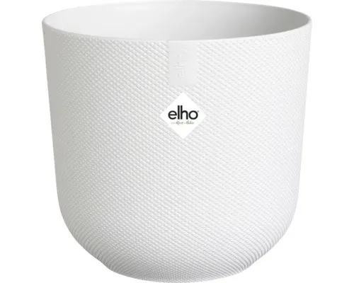 Pflanztopf Elho Jazz Kunststoff 16,5 x 16,5 x 15,3 cm weiß in weiß von Elho
