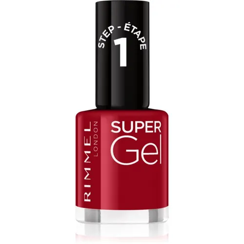 Rimmel Super Gel Gel-Lack für Fingernägel - keine UV/LED Lampe erforderlich Farbton 056 Sexy Santa 12 ml