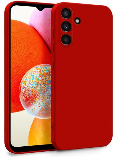 Hülle für Samsung Galaxy A14 5G - Handyhülle Cover aus Silikon Rot