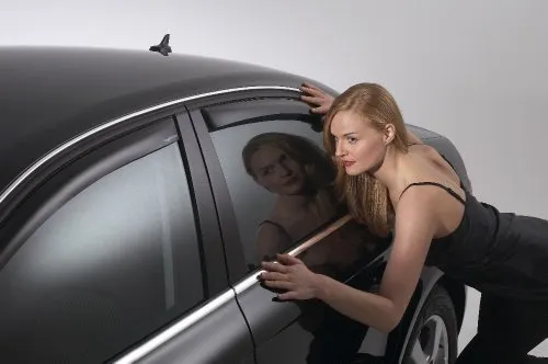 ClimAir Windabweiser Schwarz kompatibel mit Peugeot 407 5 türer/SW 2004-2010