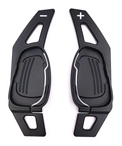 H-Customs S-Tronic Schaltwippen Shift Paddle Verlängerung kompatibel mit RS A5 S3 S5 S6 SQ5 RS3 RS6 RS7 2015-2017 schwarz