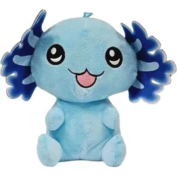 Axolotl Kuscheltier Echse Molch Figur Plüsch 35 cm Plüsch blau