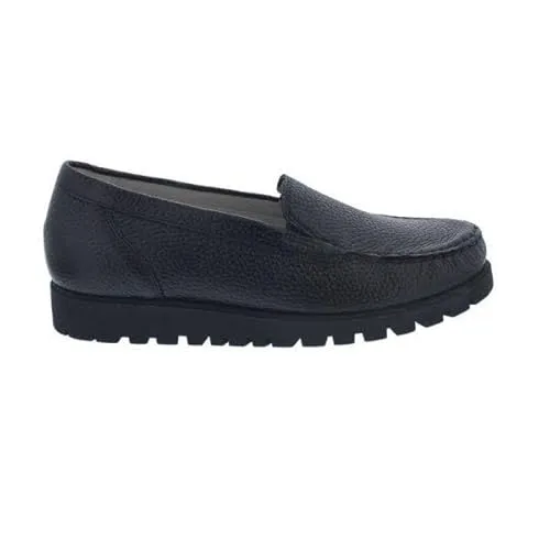 Waldläufer Hegli Slipper aus Hirschleder - Damen Slipper mit Profilsohle aus hochwertigem Hirschleder, ideal für optimalen Tragekomfort und eine perfekte Passform in Weite H.