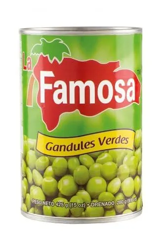 Erbsen, in Wasser eingelegt, La Famosa, Dose 425g. von LA FAMOSA