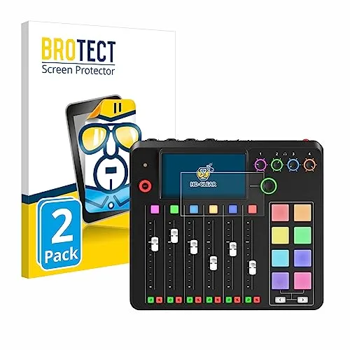 BROTECT 2 Stück Schutzfolie für Rode Rodecaster Pro II Displayschutz Folie Made in Germany, Ultra-Klar