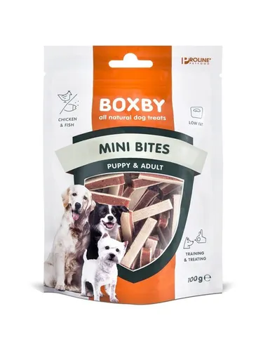 BOXBY Dog Treats Mini Bites Puppy & Adult 100g