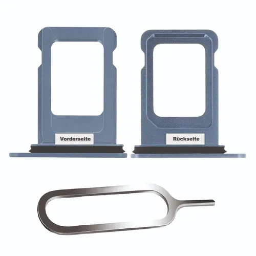 iPHONE 14 / PLUS SIM KARTEN HALTER TRAY ADAPTER FACH STECKER SLOT CARD BLAU