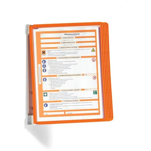 DURABLE Sichttafelsystem orange 5551 09 Vario Wall 5 von DURABLE