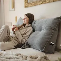 Björn Schiller Rückenkissen - Lesekissen für Bett und Sofa, waschbarer Bezug und ergonomische Unterstützung für entspanntes Lesen