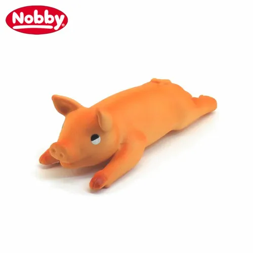 Nobby Hundespielzeug SCHWEIN - Latex Tierfigur - Spiel für Hund - quitscht