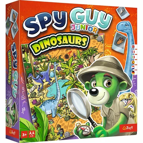Trefl GmbH Spiel Spy Guy: Junior - Dinosaurier, spannendes Gesellschaftsspiel für Kinder ab 3 Jahren, fördert Kreativität und Teamarbeit