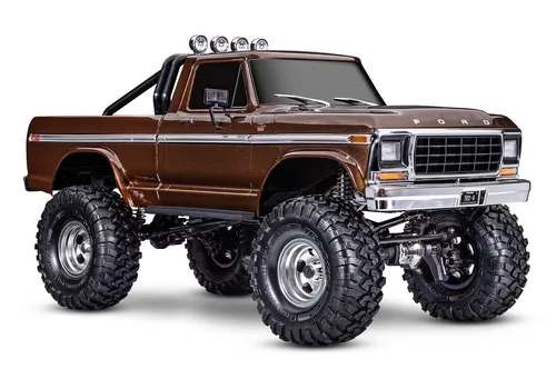 Traxxas RC Crawler TRX-4 1979 Ford F150 High Trail 1:10 RTR - Braun, ideal für RC-Fans ab 14 Jahren, perfektes Offroad-Erlebnis