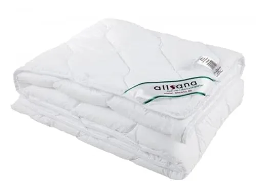 allsaneo Microfaser Leicht-Steppbett 135x200 cm, kochfeste Sommerdecke für Allergiker geeignet, hygienisch bei 95°C waschbar