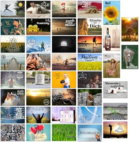 the lazy panda card company 80 postive und motivierende Postkarten