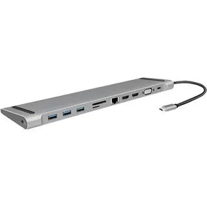 LogiLink UA0373 - USB 3.2 Gen 1 Dockingstation, portabel und aus Aluminium für eine effiziente Verbindung von Notebooks