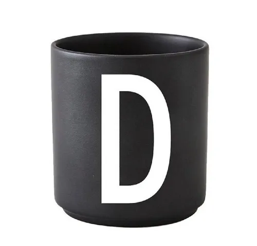 Design Letters Tasse Tasse Schwarz D in schwarz von DESIGN LETTERS