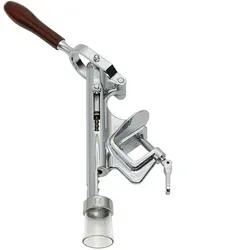 Weinflaschenentkorker für Tischbefestigung - verchromt - Korkenzieher mit Tischbefestigung für schnelles Entkorken, vollverchromt und robust; ideal für Weinliebhaber und Gastronomie.