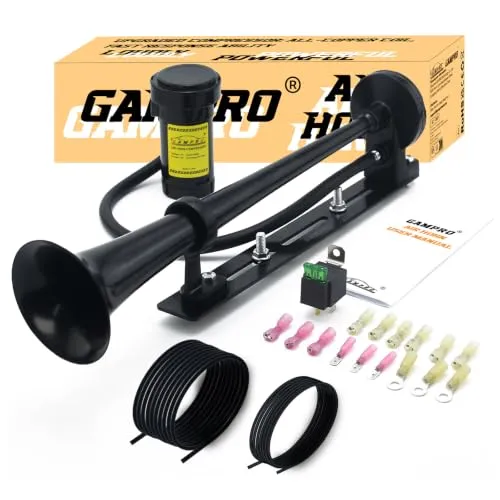 Gampro 12 V Lufthupe 150 dB mit Kompressor und Halterung