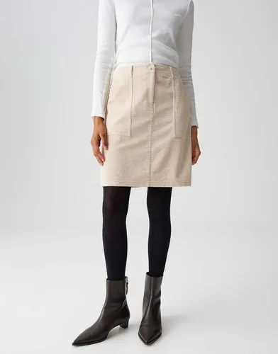 OPUS Minirock REAH Cord aus 100% BCI Cotton in beige von OPUS