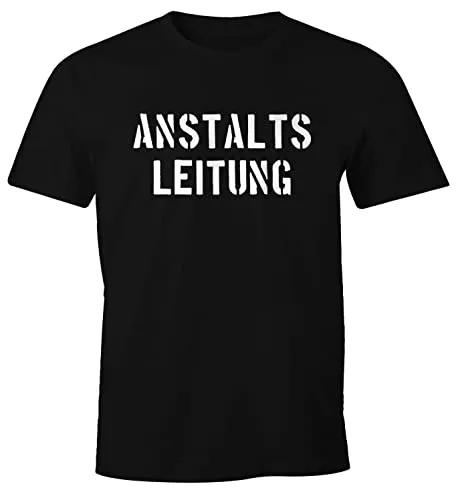 MoonWorks Anstaltsleitung Herren T-Shirt Fun-Shirt schwarz XL