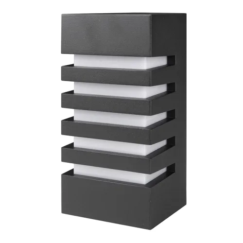 LED Gartenleuchte 24.5cm E27 max 60W 160° IP54 Außenwandleuchte Schwarz