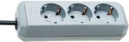 Brennenstuhl Eco-Line Steckdosenleiste Mehrfachstecker 3-fach 1,5 m lichtgrau