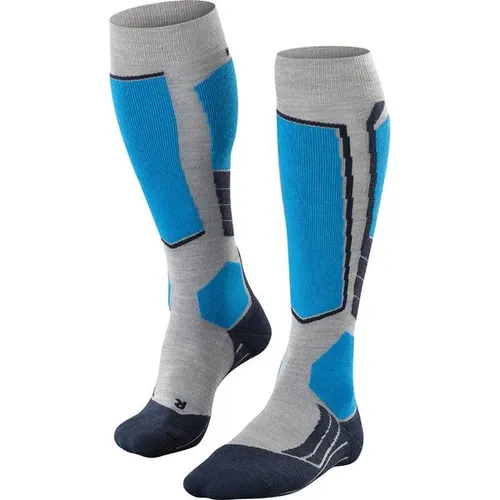 Falke SK2 Intermediate Wool Herren Ski Kniestrümpfe - Komfort & Schutz - Warme Skisocken für Männer mit mittlerer Polsterung, die Komfort und Kontrolle bieten. Die thermoregulierende Merinowolle hält die Füße warm und trocken, ideal für kalte Tage auf der Piste.