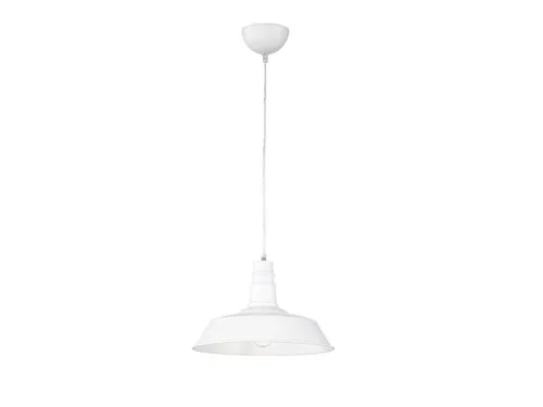 Reality Leuchten LED Pendelleuchte im Industrie-Design, Ø36cm, Warmweiß - Diese stilvolle Pendelleuchte vereint modernes Industrie-Design mit vielseitigen Einsatzmöglichkeiten. Die Abhängung von 150cm ermöglicht eine flexible Anbringung über Esstischen oder Kochinseln. Inklusive austauschbarem E27 LED-Leuchtmittel.
