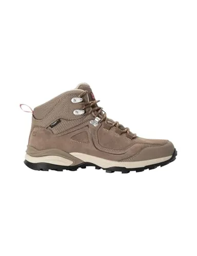 Jack Wolfskin Damen Sunset Hike Texapore MID W Wanderschuh, Elephant, 41 EU - Wanderschuhe mit atmungsaktivem, wasserdichtem Obermaterial und TEXAPORE-Technologie für besten Komfort und Grip auf jedem Terrain.