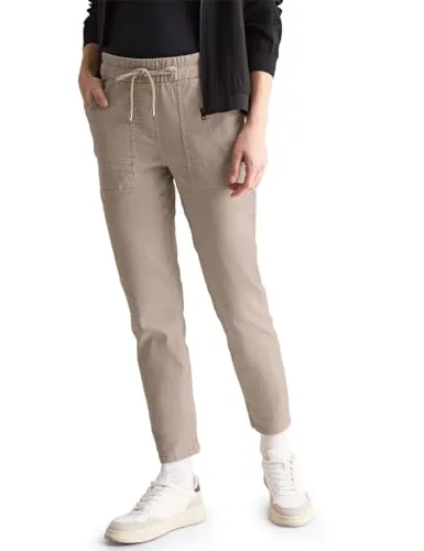 CECIL Damen B378784 Hose - Casual Fit in Light Hazel Beige, XL / 28L EU - Damen-Hosen mit Mid Waist und Slim Legs, elastischem Bund und seitlichen Taschen für optimalen Tragekomfort und Stil.