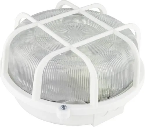REV Rundleuchte Kunstst.LED 7W ws Feuchtraumleuchte LED E27 7W Warmweiß Weiß