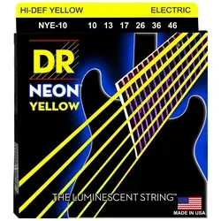 DR Strings Neon Yellow Medium NYE-10 .010-.046 - Saiten E-Gitarre