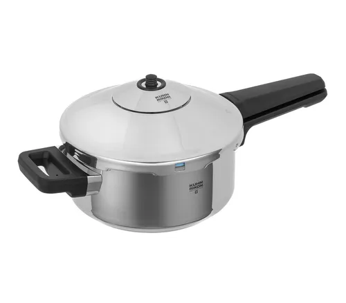 KUHN RIKON Schnellkochtopf Duromatic Inox 2,5 L - Hochwertiger Kochtopf aus Edelstahl mit 2,5 L Volumen, ideal für schnelles und energiesparendes Kochen von leckeren Gerichten.