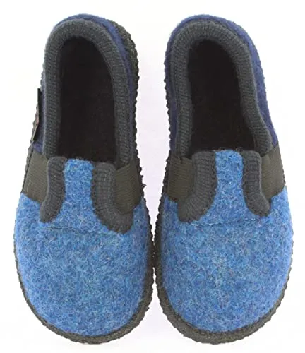 Beck Unisex Kinder Bobby Hausschuhe, Blau, 34 EU von Beck