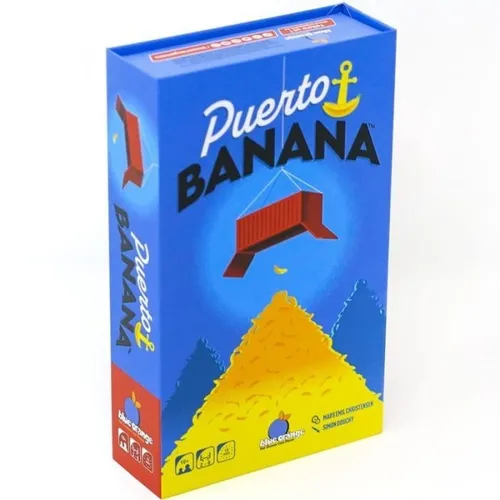 PUERTO BANANA Brettspiel PARTY GAME blue orange IN ITALIENISCH Alter 10+