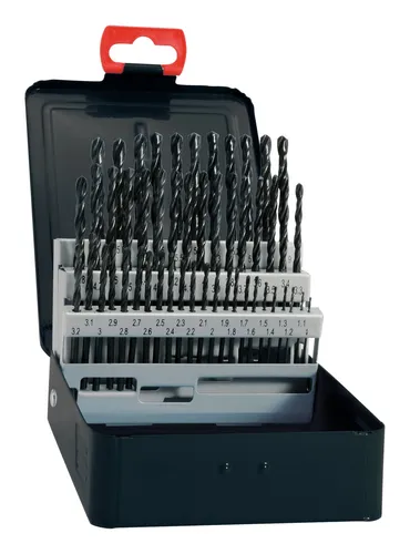 Fortis Spiralbohrer-Set DIN338 HSS rollgewalzt Typ N 1-10 mm