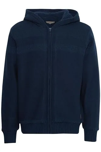 Blend Pullover 20715875 - Dress Blues (194024) - Größe XXL - Modischer Strick-Pullover mit Kapuze, ideal für Freizeit und Büro. Hergestellt aus hochwertigen Materialien und nachhaltig produziert. Bequem und vielseitig kombinierbar, ein Must-Have für jeden Kleiderschrank.