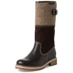 Tamaris Damen Warmfutter Stiefel Blockabsatz Duo-Tex in braun von Tamaris