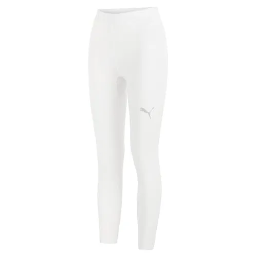 PUMA Herren LIGA Baselayer Long Tight Hose, Weiß, L - Trainingsbekleidung mit dryCELL-Technologie für optimalen Feuchtigkeitstransport und trockenen Tragekomfort. Slim Fit mit PUMA Cat Logo für sportlichen Look.