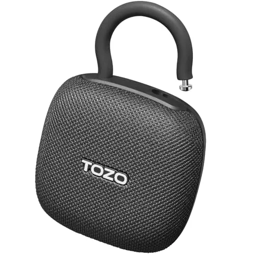 TOZO PE1 Mini Bluetooth Lautsprecher mit Karabiner Tragbarer Speaker