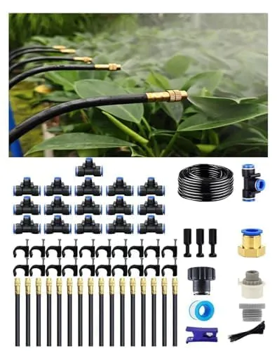 Tropfbewässerungssystem, Automatisches Gartenbewässerungssystem, 360° verstellbarer Gartensprenger, Hochleistungs-Sprühdüse für Topfpflanzen, Einfacher Anschluss & drehbarer Kopf