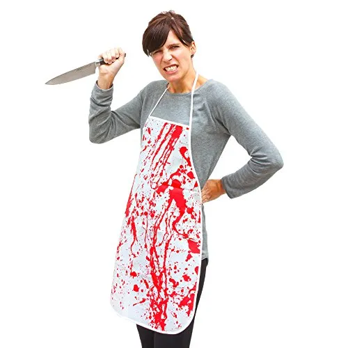 Oblique Unique® Blutige Schürze Blut Befleckt Halloween Zombie Fasching Karneval
