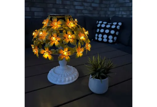 Online-Fuchs LED Außen-Tischleuchte in gelb von Online Fuchs