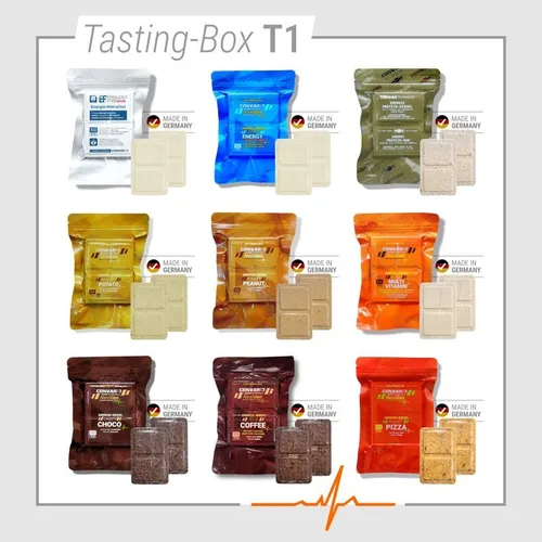 33,12€/1kg CONVAR-7 NextGen Energy Bar - Tasting Box - Probierset Notnahrung MRE