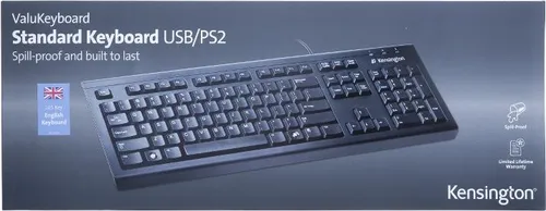 Kensington ValuKeyboard - Tastatur - USB - Französisch - Schwarz